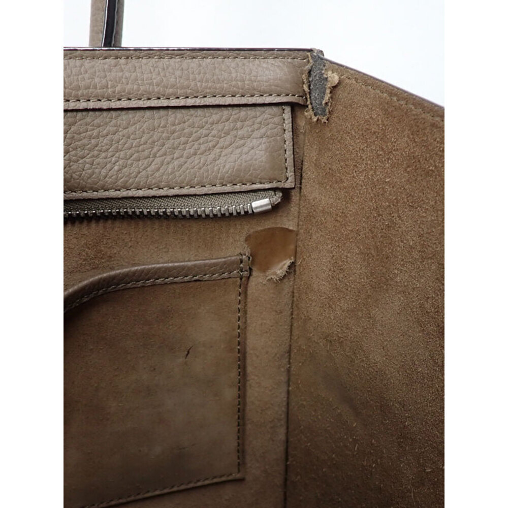 Celine Shopper Tote Shoulder Leather Calfskin Handbag - Picture 5 of 9
